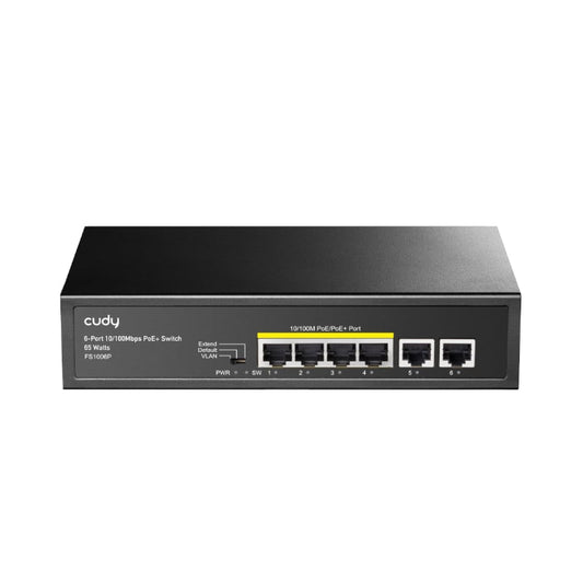 Cudy 6-Port Ethernet Unmanaged Switch – 4 Ports POE